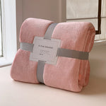 Fleece Blanket Plush Machine-Washable Quick-Drying