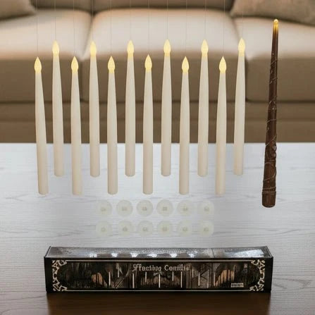 Floating Candle Set Flameless Flickering Wand Remote