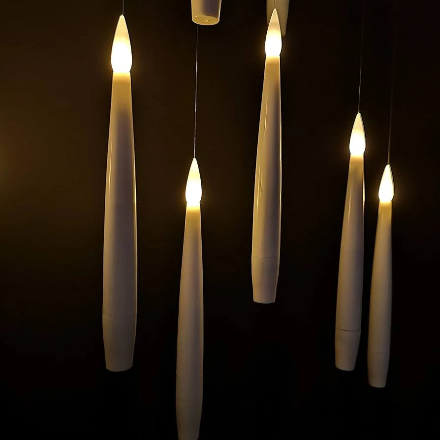 Floating Candle Set Flameless Flickering Wand Remote