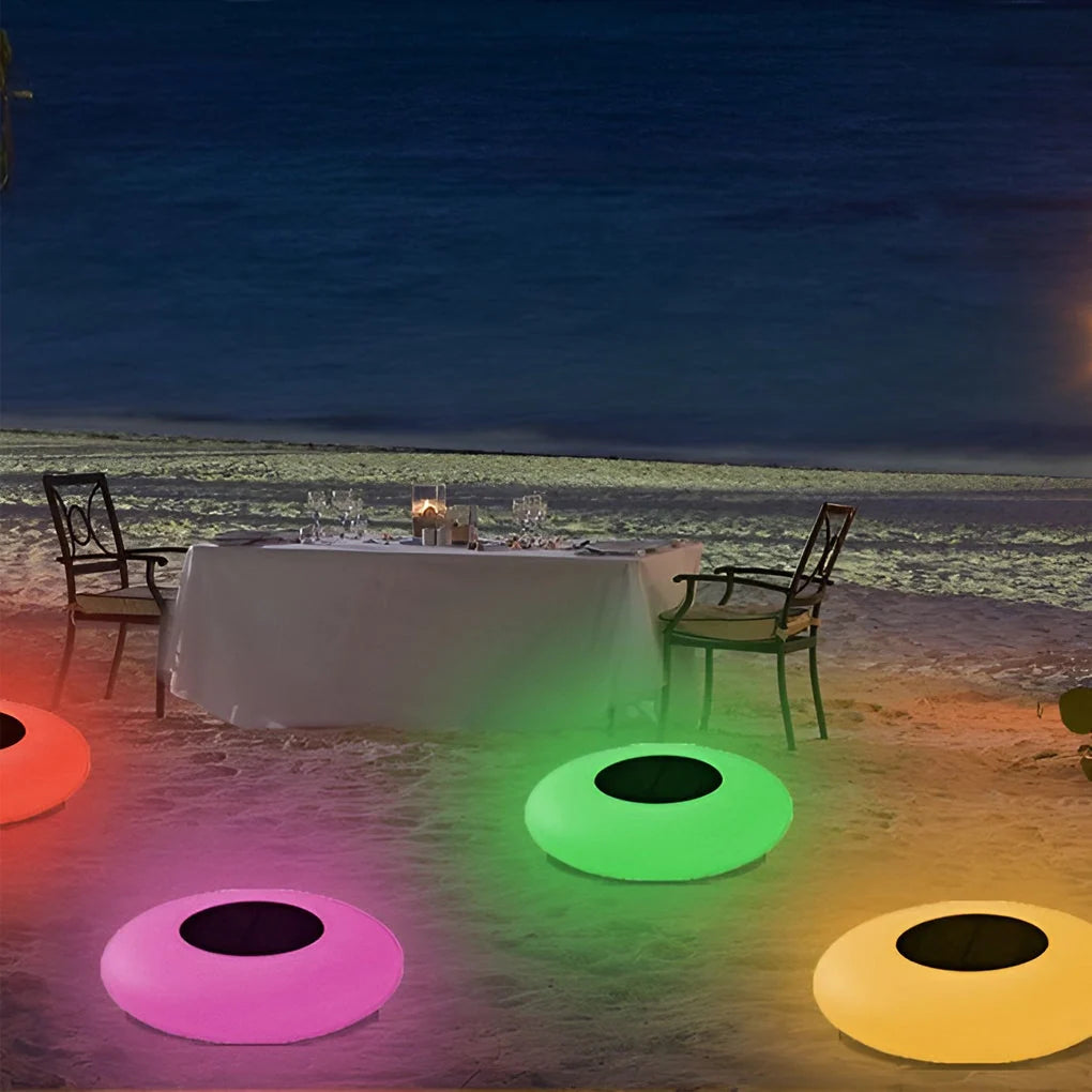 Floating Pond Light Solar-Powered RGB Remote Control Waterproof