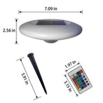 Floating Pond Light Solar-Powered RGB Remote Control Waterproof