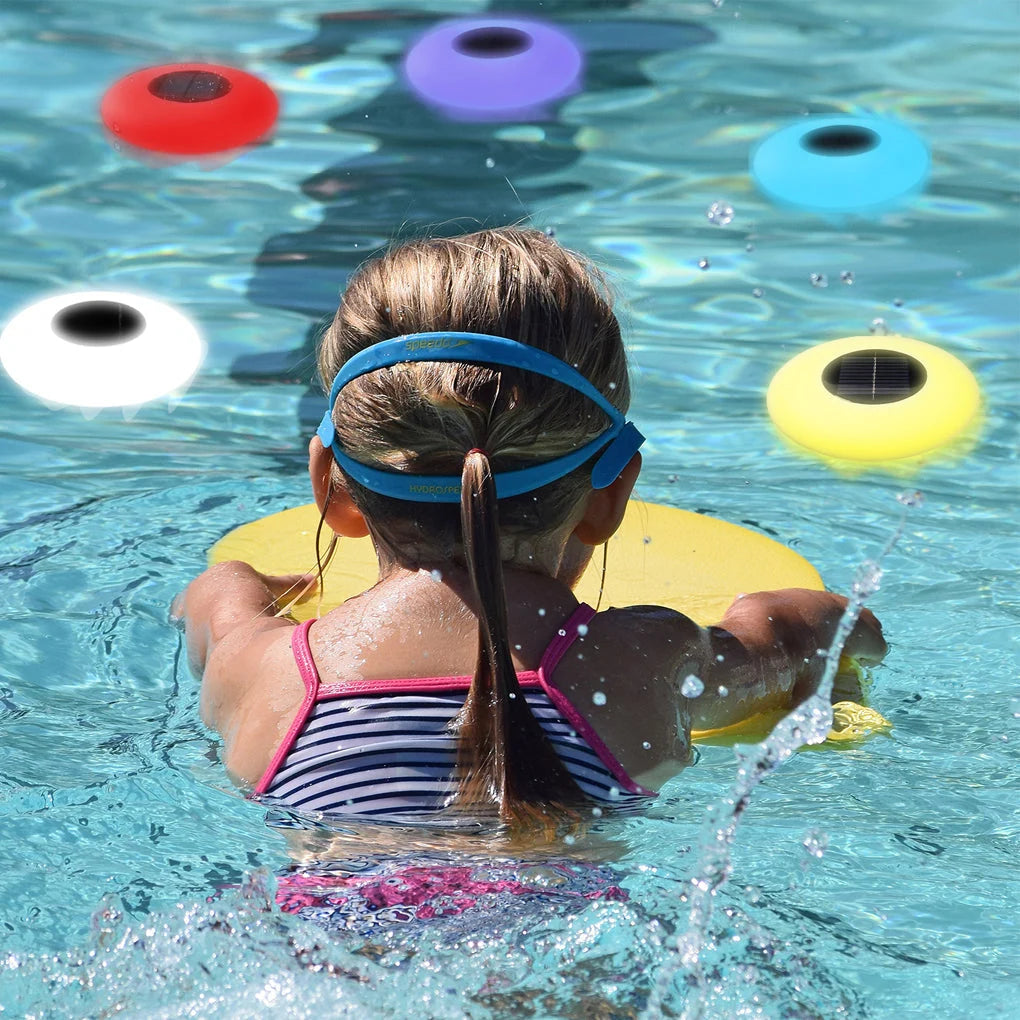 Floating Pond Light Solar-Powered RGB Remote Control Waterproof