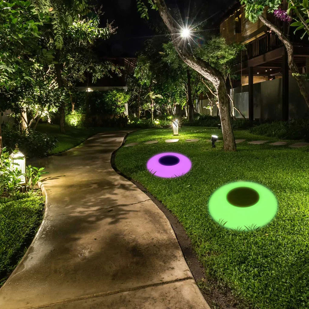 Floating Pond Light Solar-Powered RGB Remote Control Waterproof
