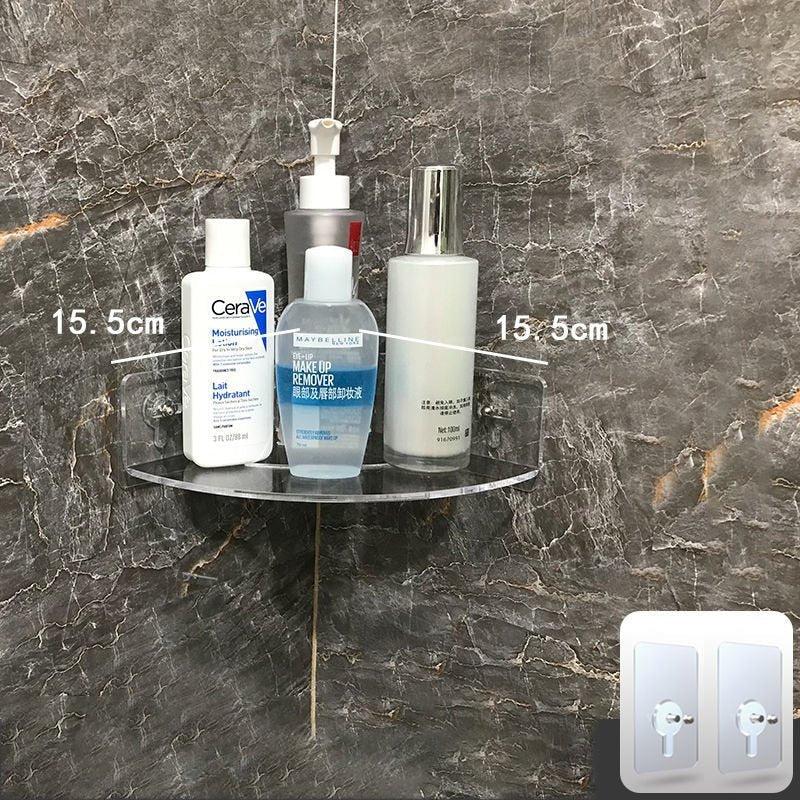 Floating Shelf Acrylic Wall-Mounted Single-Level Display Shelf