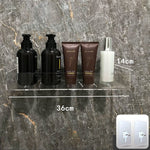Floating Shelf Acrylic Wall-Mounted Single-Level Display Shelf