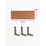 Floating Wall Shelf Concealed Brackets Space-Saving Display