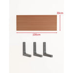 Floating Wall Shelf Concealed Brackets Space-Saving Display