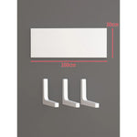 Floating Wall Shelf Concealed Brackets Space-Saving Display
