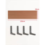 Floating Wall Shelf Concealed Brackets Space-Saving Display