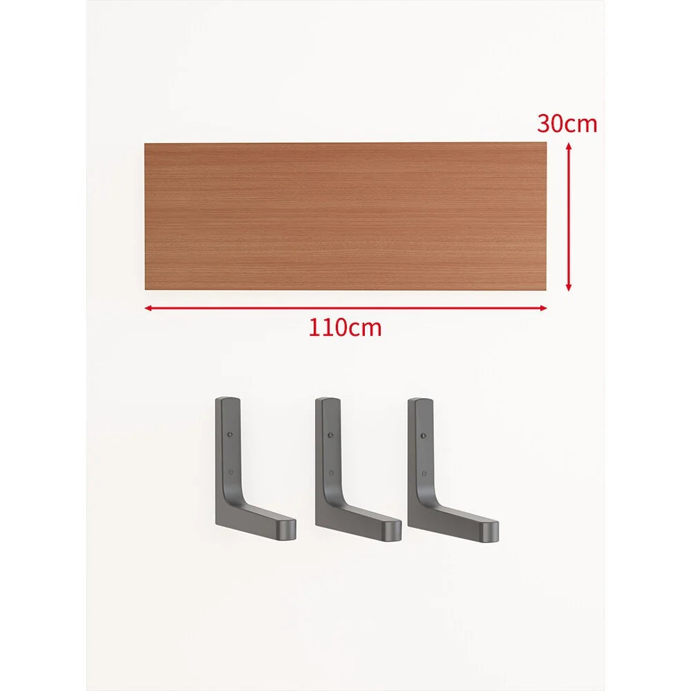 Floating Wall Shelf Concealed Brackets Space-Saving Display