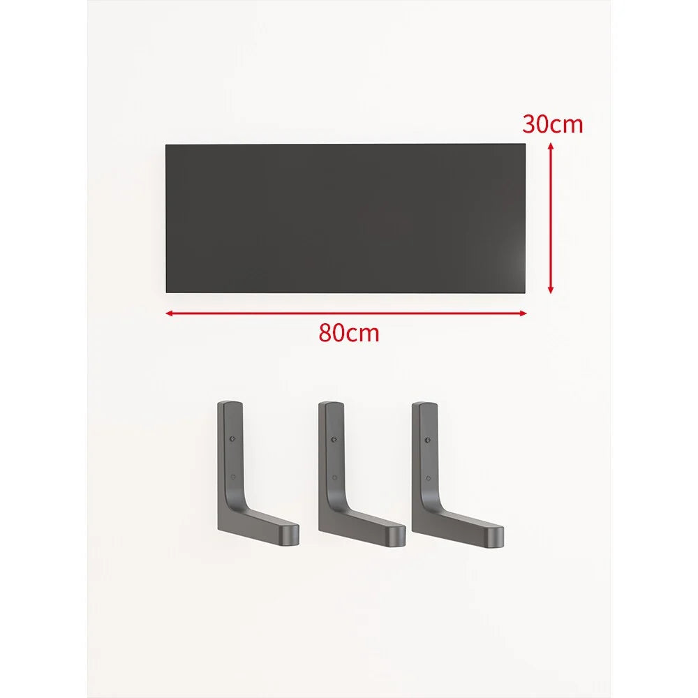Floating Wall Shelf Concealed Brackets Space-Saving Display