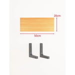 Floating Wall Shelf Concealed Brackets Space-Saving Display