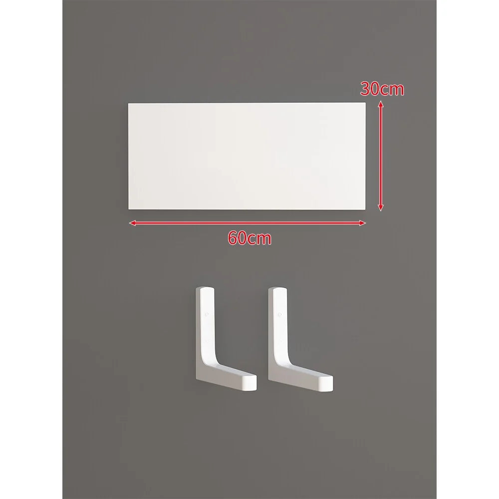 Floating Wall Shelf Concealed Brackets Space-Saving Display