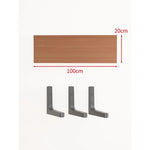 Floating Wall Shelf Concealed Brackets Space-Saving Display