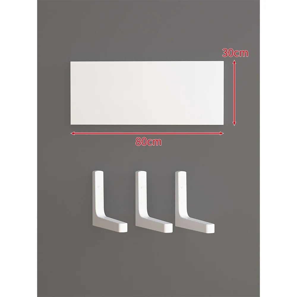 Floating Wall Shelf Concealed Brackets Space-Saving Display