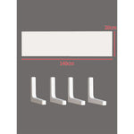 Floating Wall Shelf Concealed Brackets Space-Saving Display