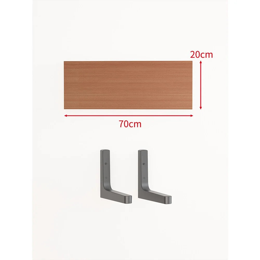 Floating Wall Shelf Concealed Brackets Space-Saving Display