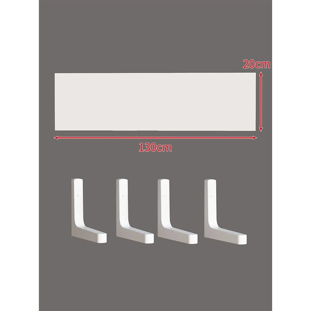 Floating Wall Shelf Concealed Brackets Space-Saving Display