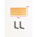 Floating Wall Shelf Concealed Brackets Space-Saving Display