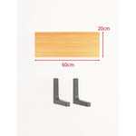 Floating Wall Shelf Concealed Brackets Space-Saving Display