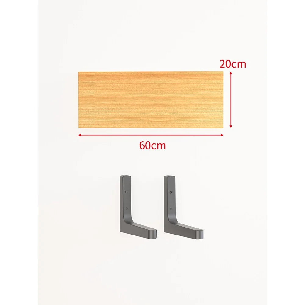 Floating Wall Shelf Concealed Brackets Space-Saving Display