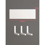 Floating Wall Shelf Concealed Brackets Space-Saving Display