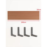 Floating Wall Shelf Concealed Brackets Space-Saving Display