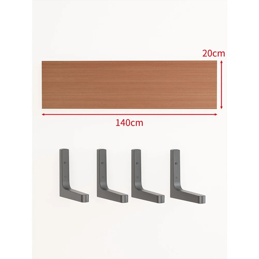 Floating Wall Shelf Concealed Brackets Space-Saving Display
