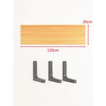 Floating Wall Shelf Concealed Brackets Space-Saving Display