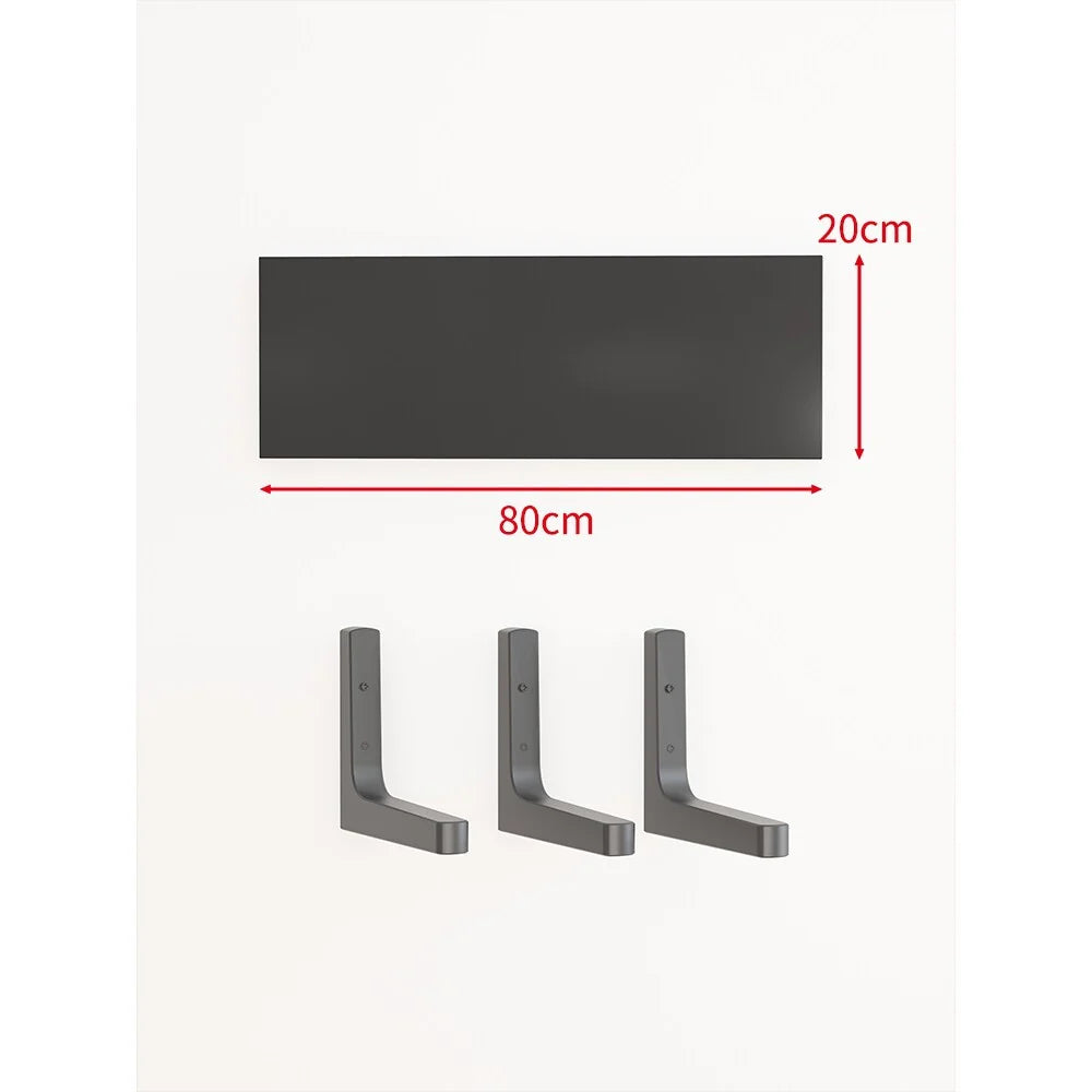 Floating Wall Shelf Concealed Brackets Space-Saving Display