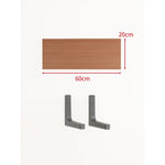 Floating Wall Shelf Concealed Brackets Space-Saving Display