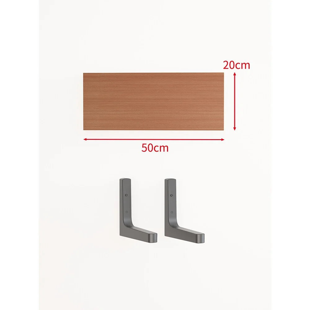 Floating Wall Shelf Concealed Brackets Space-Saving Display