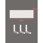 Floating Wall Shelf Concealed Brackets Space-Saving Display