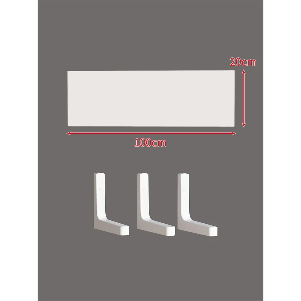 Floating Wall Shelf Concealed Brackets Space-Saving Display