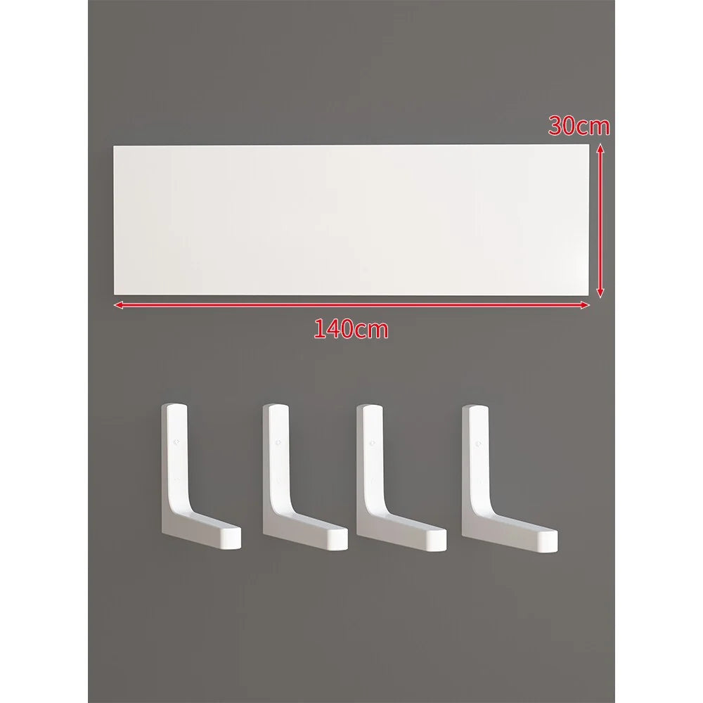 Floating Wall Shelf Concealed Brackets Space-Saving Display
