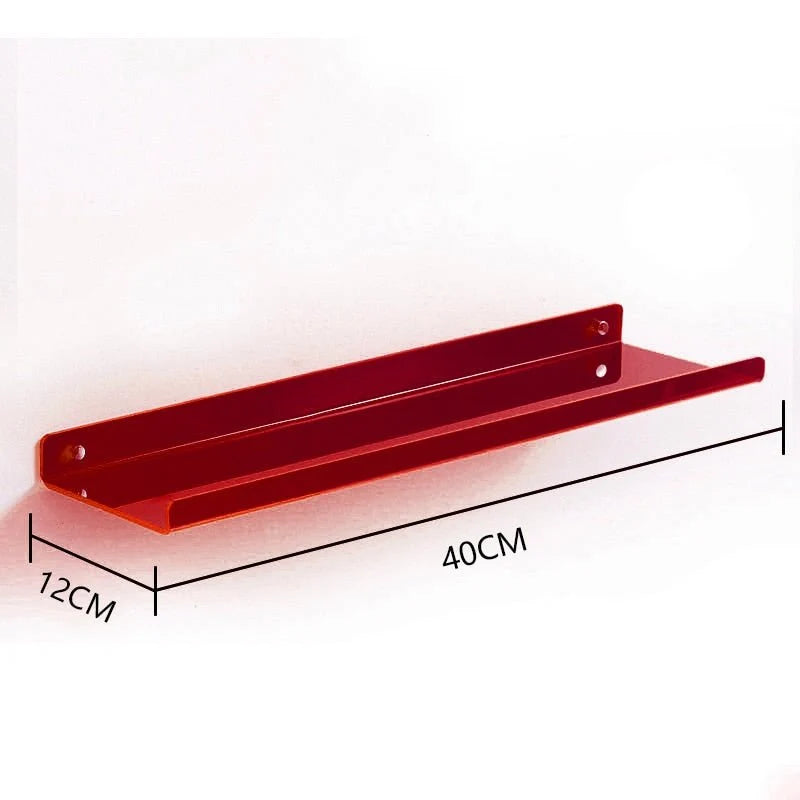 Floating Wall Shelf Invisible Mount Acrylic