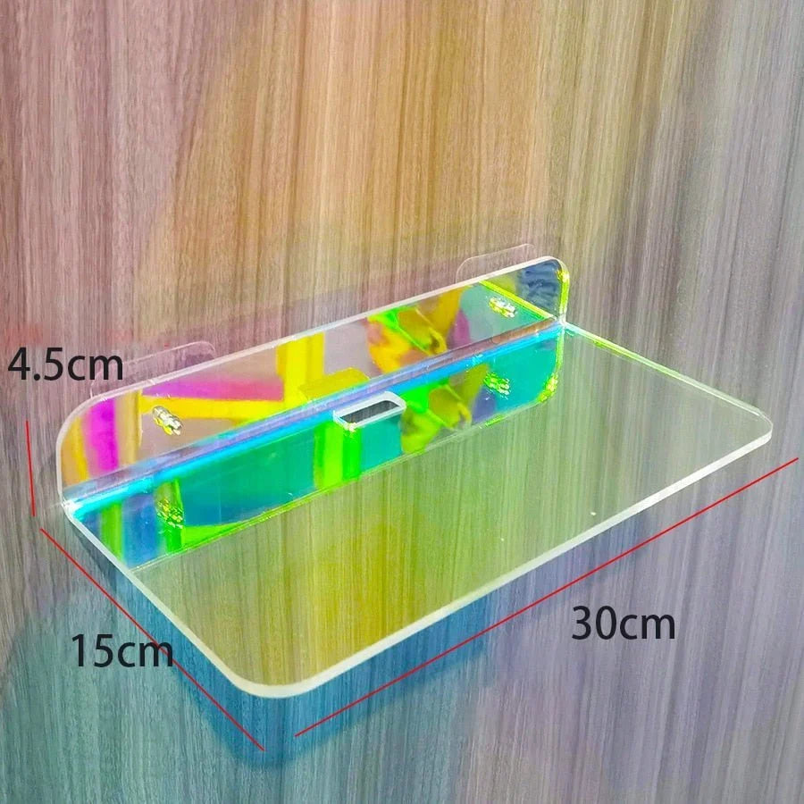 Floating Wall Shelf Invisible Mount Acrylic