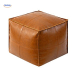 Floor Cushion Cover Wipe-Clean Faux Leather Unfilled
