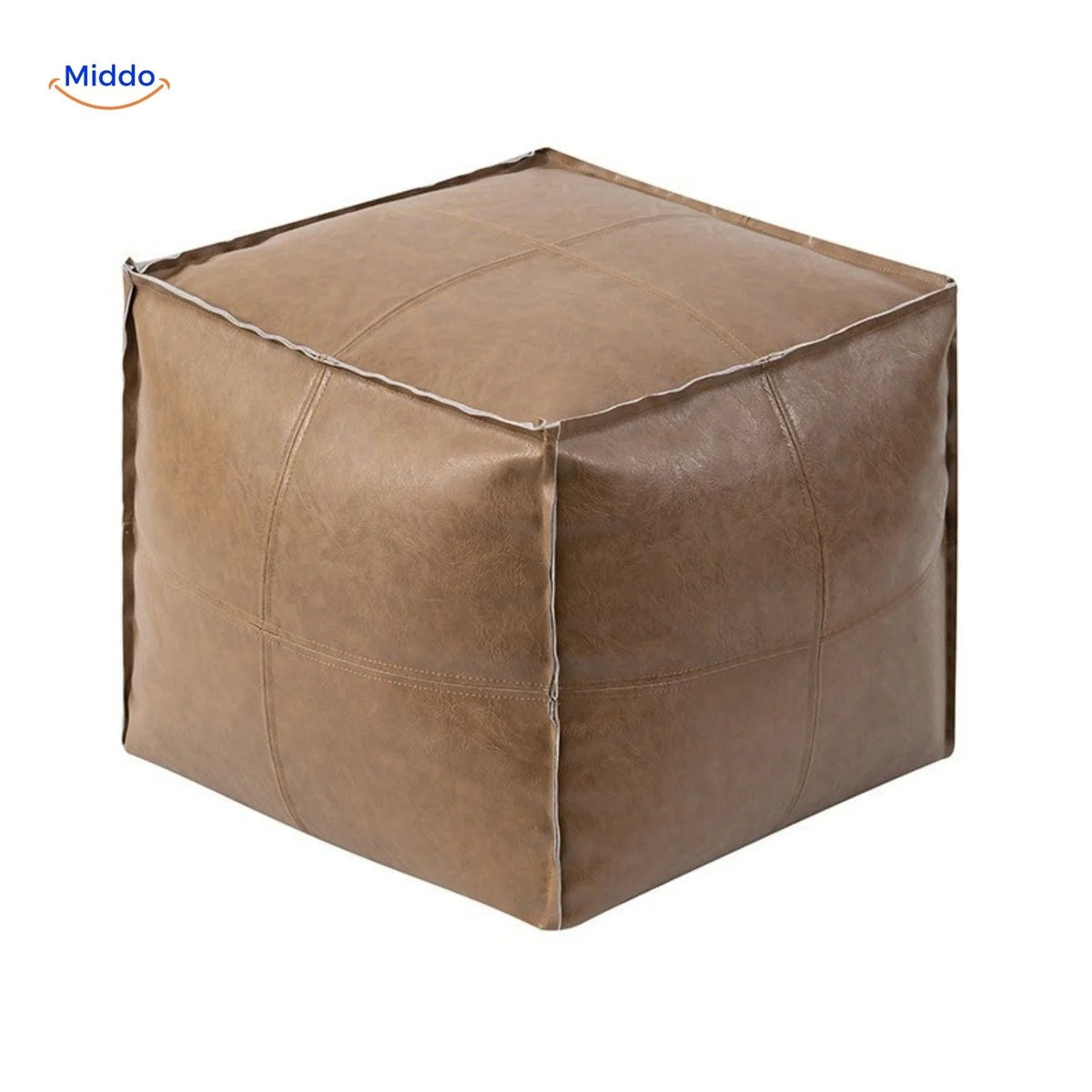 Floor Cushion Cover Wipe-Clean Faux Leather Unfilled