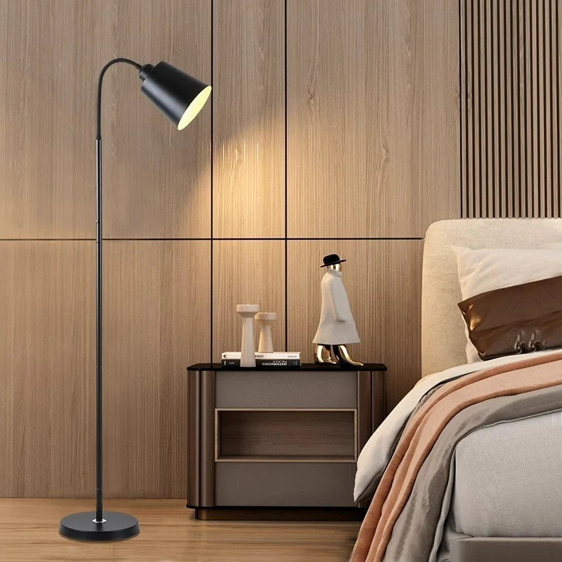 Floor Lamp Adjustable Height Flexible Arm LED Dimmable Light