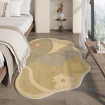 Floor Mat Soft Organic Shape Easy-Care Fibers