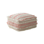 Floor Pouf Fringed Cotton Removable & Washable Cover