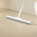 Floor Squeegee Broom Silicone Bristles Sweeping & Water Scraper