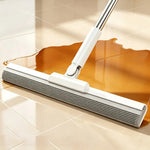 Floor Squeegee Broom Silicone Bristles Sweeping & Water Scraper