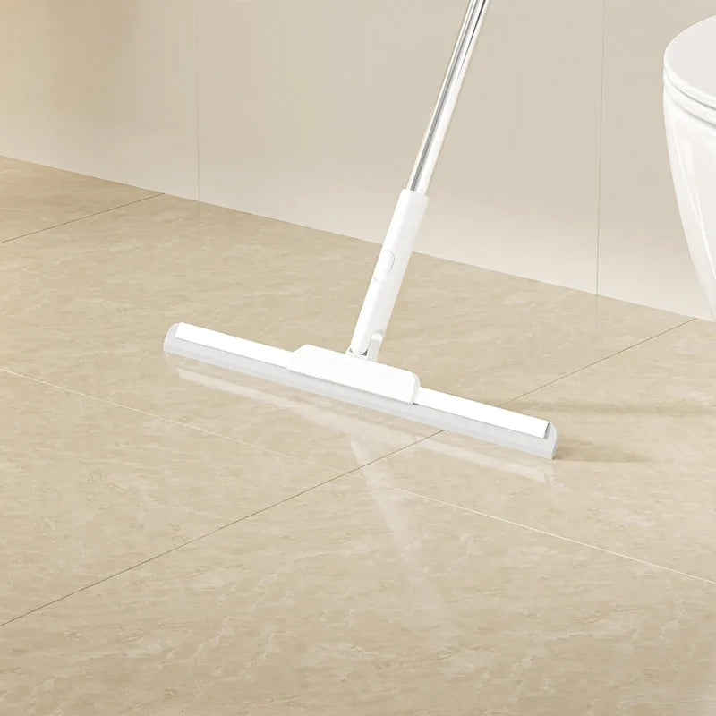Floor Squeegee Broom Silicone Bristles Sweeping & Water Scraper