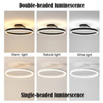 Flush Mount Ceiling Light LED Dimmable Remote Control