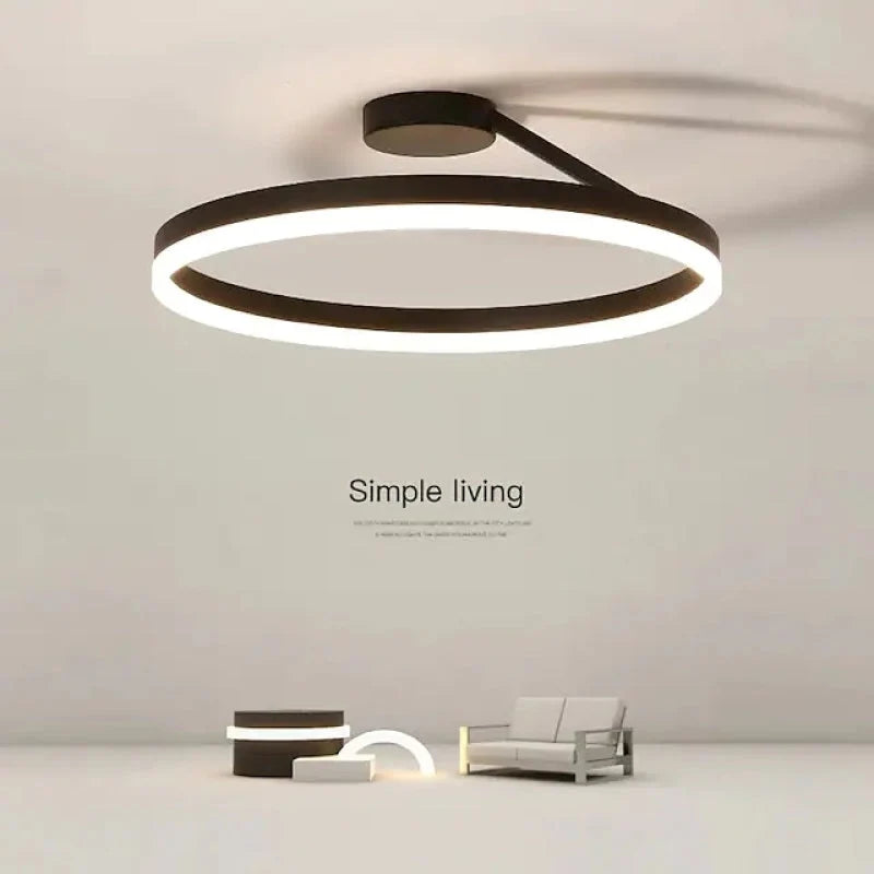 Flush Mount Ceiling Light LED Dimmable Remote Control