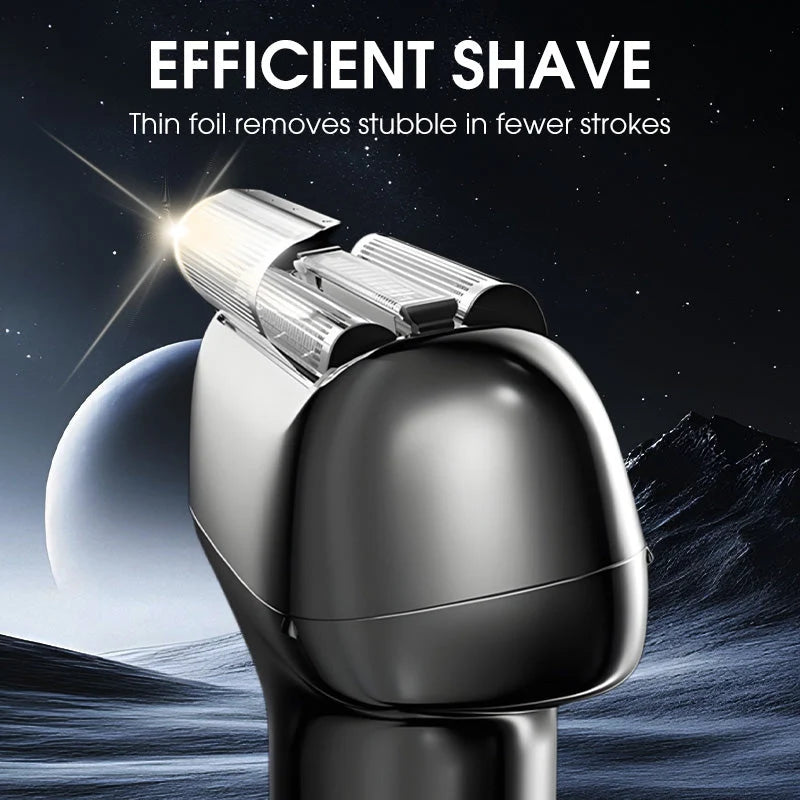 Foil Electric Shaver Waterproof 60-Minute Battery Life