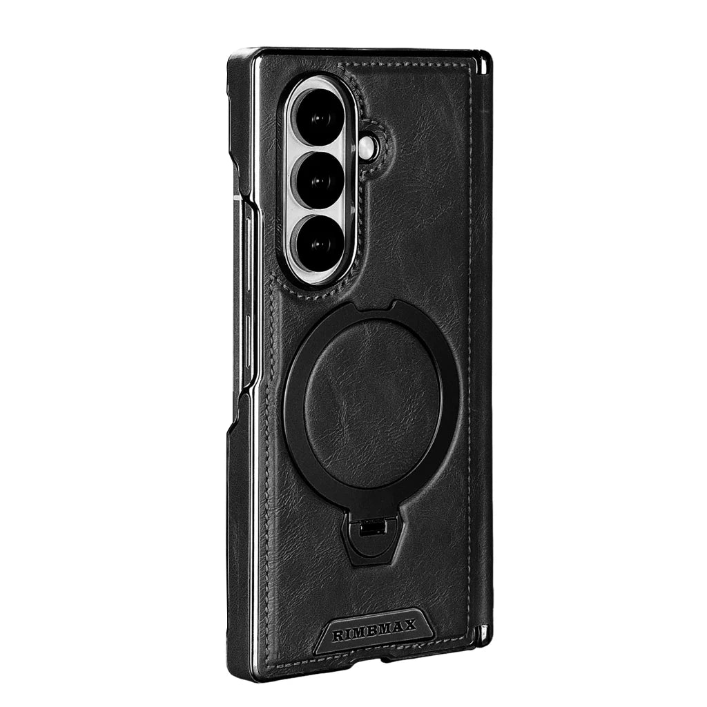 Foldable Phone Case Hinge Protection Magnetic Ring & Kickstand