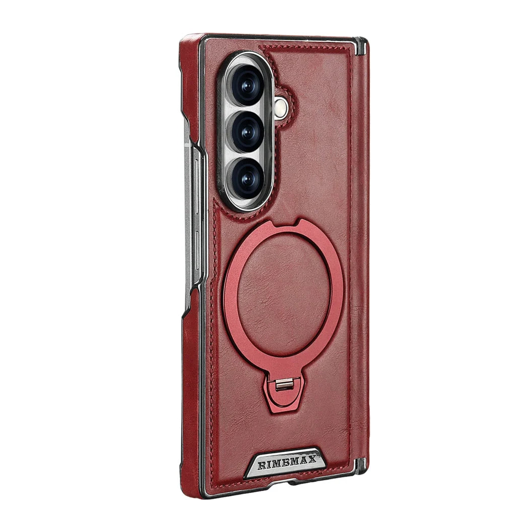 Foldable Phone Case Hinge Protection Magnetic Ring & Kickstand